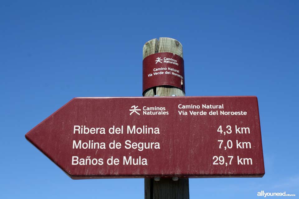 Camino Natural Vía Verde del Noroeste. Senderismo y cicloturismo en  Murcia