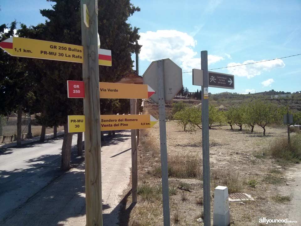 Camino Natural Vía Verde del Noroeste. Bullas. Senderismo y cicloturismo en  Murcia