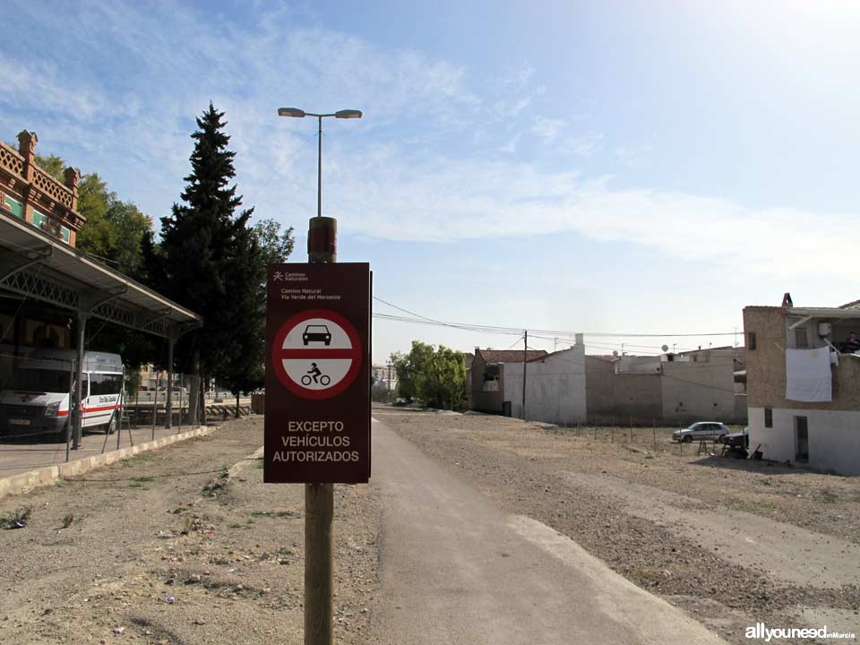 Camino Natural Vía Verde del Noroeste. Molina de Segura. Senderismo y cicloturismo en  Murcia