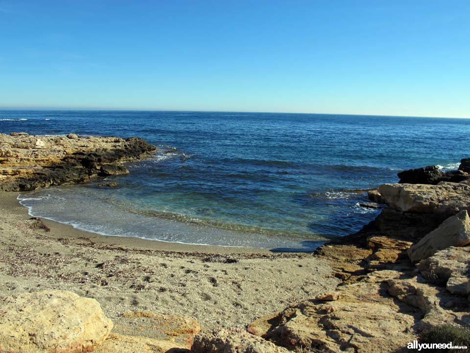 Cala de las Pulgas en Águilas. Playas de Águilas. Playas de Murcia