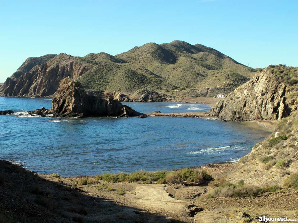 Cala del Pino en Águilas. Playas de Águilas. Playas de Murcia