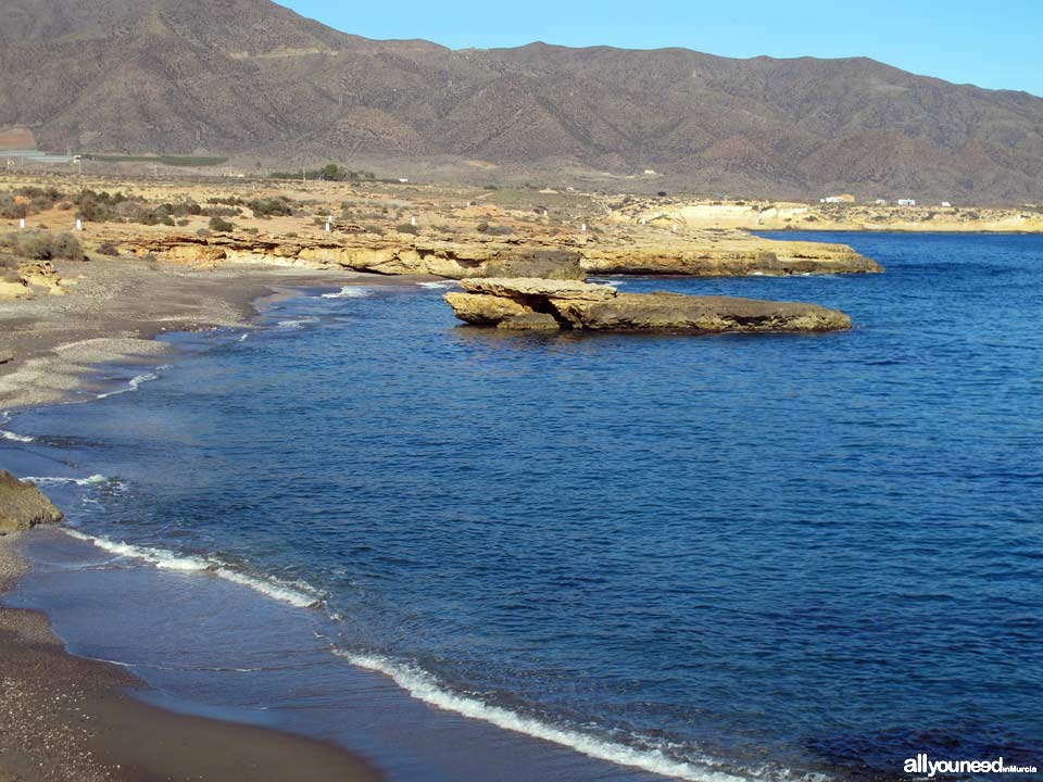 Playas de Murcia. Playa de la Galera en Águilas 