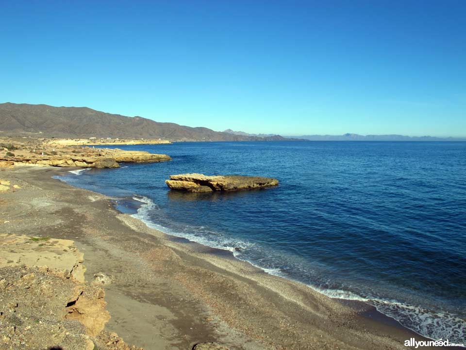 Galera Beache in Águilas. Beaches of Murcia