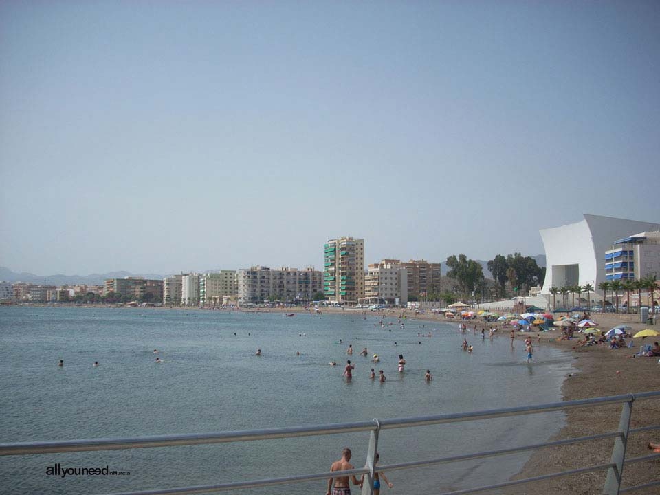 Delicias Beach im Águilas. Beaches of Murcia