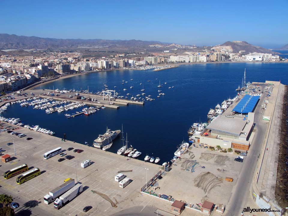 Panorámicas de Águilas. Puerto y playa de Levante