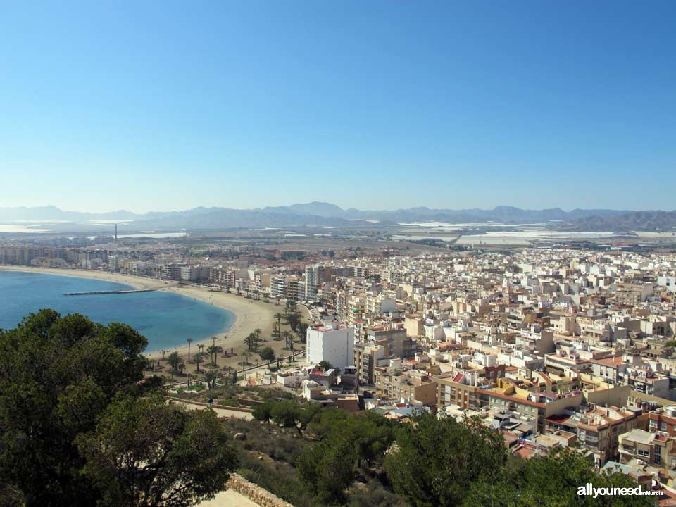 Panorámicas de Águilas. Playa de las Delicias. Pico del Aguilica