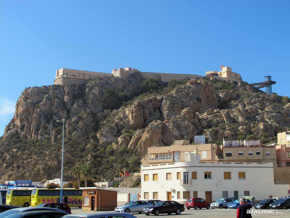 Guía de Castillos medievales en Murcia. Castillo de San Juan de las Águilas en Águilas