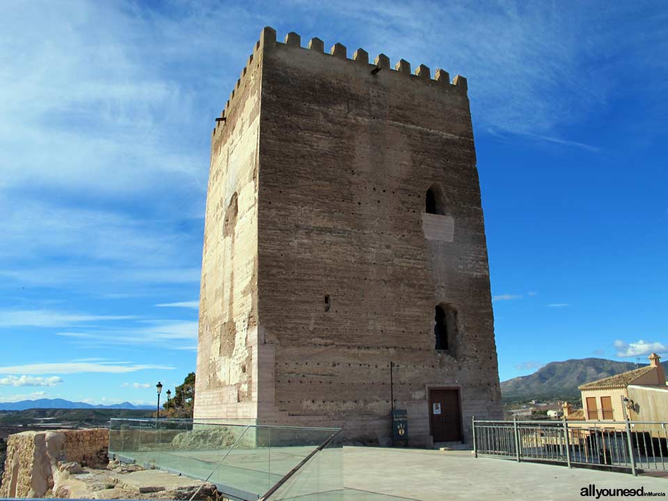 Guide of Castles in Murcia. Aledo Castle-Tribute Tower. Spain