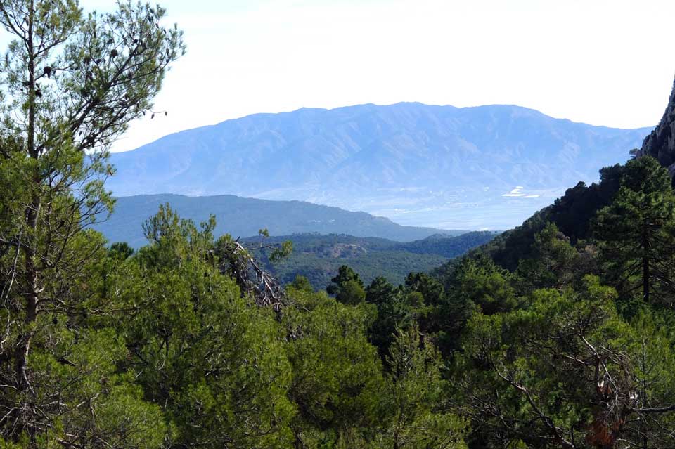 Route from Casa Leyva to Las Brujas ravine