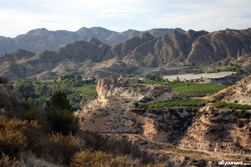 Cabezo del Tío Pío, poblado íbero. Vistas valle del Segura