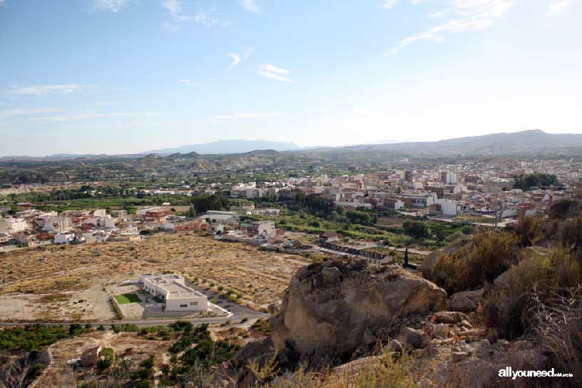 Cabezo del Tío Pío, poblado íbero. Vistas de Archena