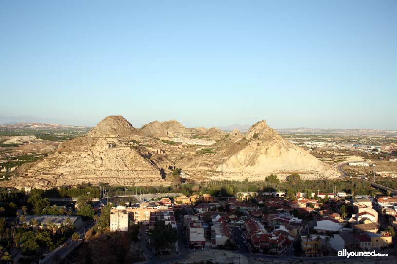 Cerro del Ope en Archena. Vistas del Cabezo del Tio Pio