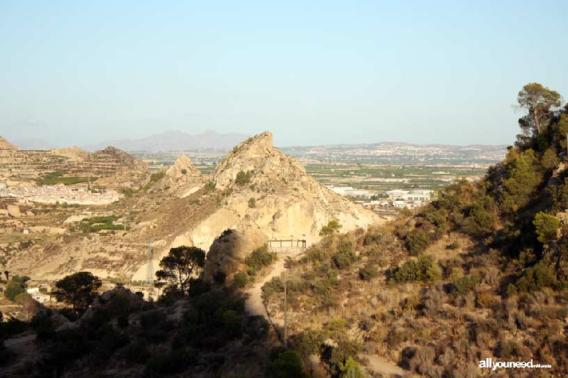 Cerro del Ope en Archena. Mirador y cabezo del Tio Pío