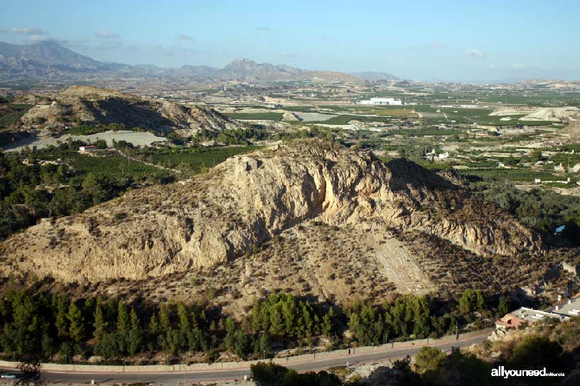 Cerro del Ope en Archena. Cabezo del Ciervo y castillo de Archena