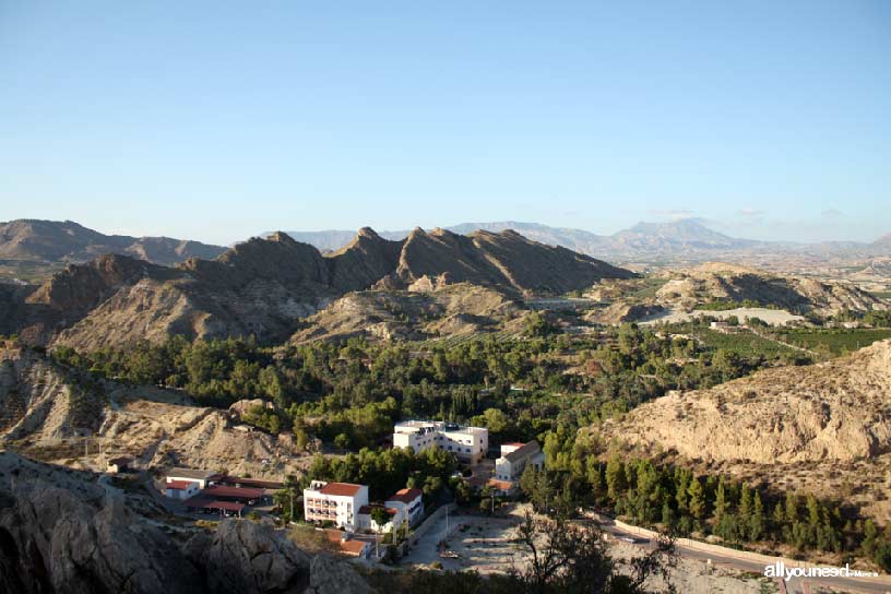 Cerro del Ope en Archena. Sierra del Caramucel y residencia militar