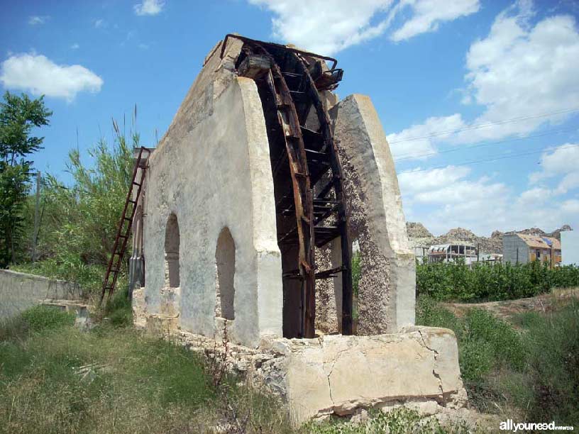 Del Otro Lao Water wheel in Archena -Murcia- . Spain