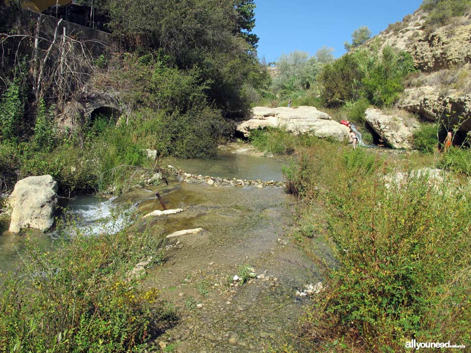 Mula River Source and Usero Waterfall Natural setting in Bullas