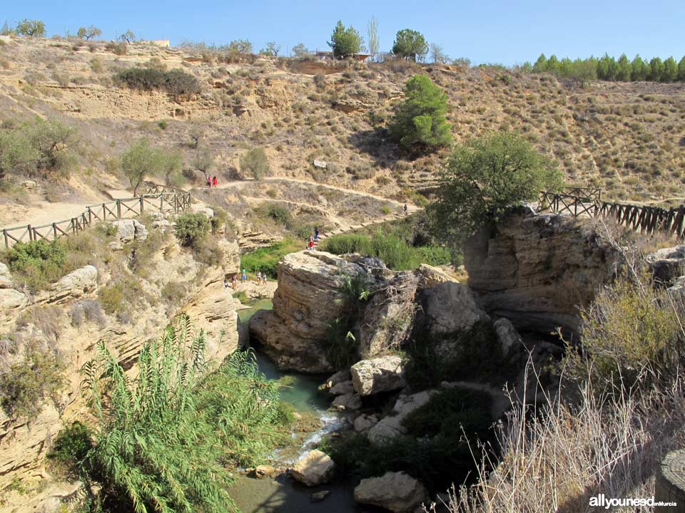 Nacimiento del río Mula y Salto del Usero. Espacio natural situado en Bullas