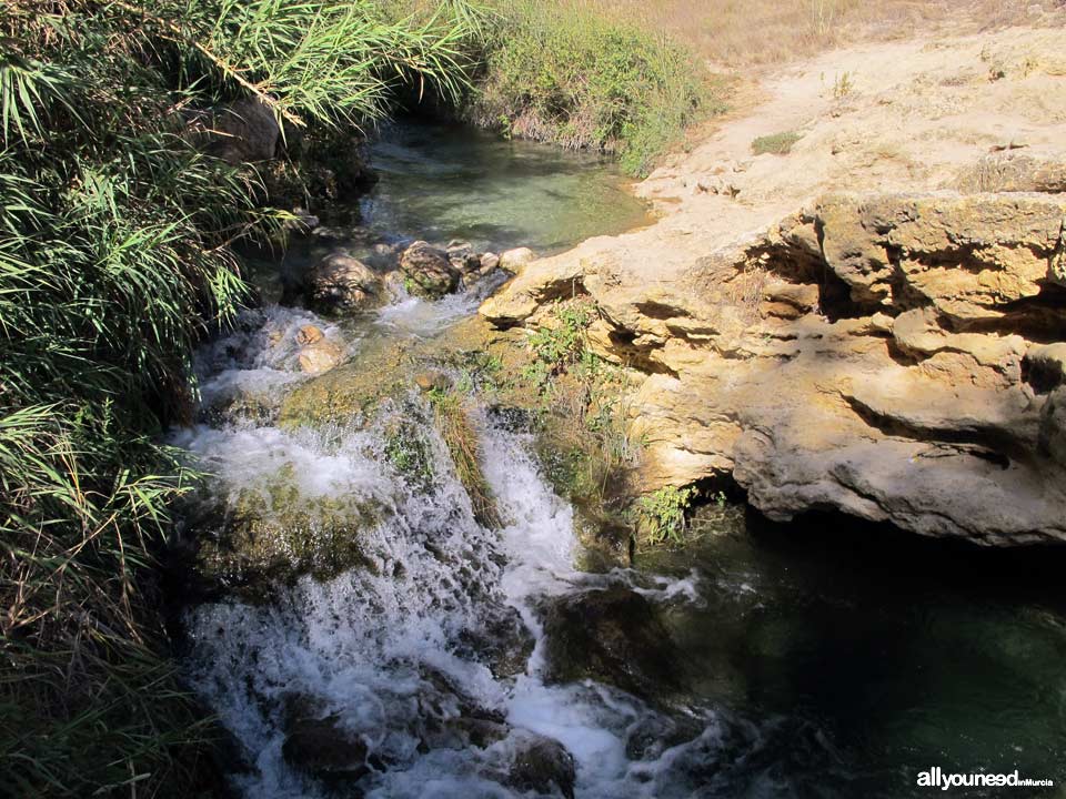 Mula River Source and Usero Waterfall Natural setting in Bullas