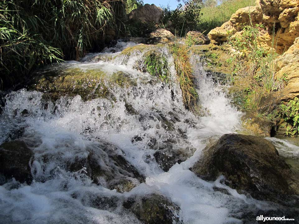Nacimiento del río Mula y Salto del Usero. Espacio natural situado en Bullas
