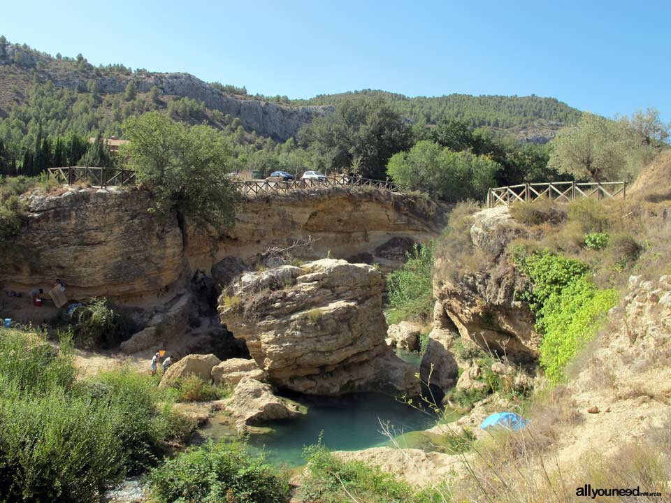 Mula River Source and Usero Waterfall Natural setting in Bullas