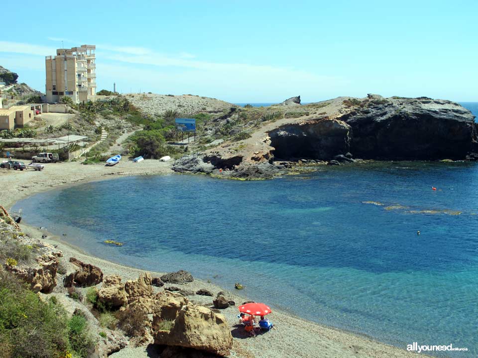 Beaches in Murcia. Descargador Cove in Cabo de Palos