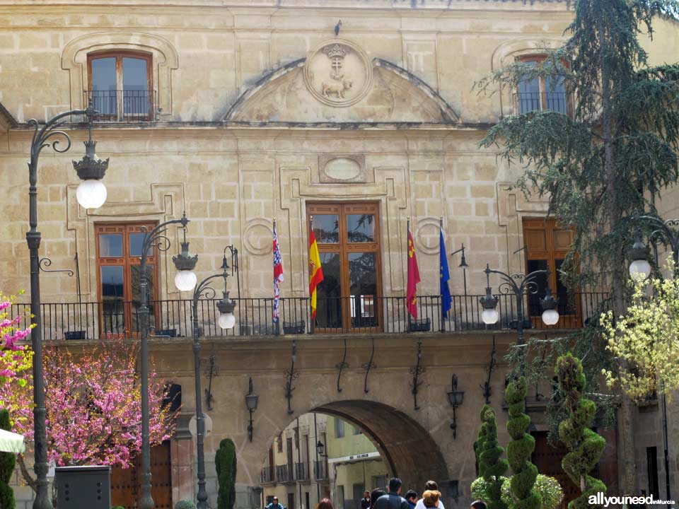 Streets and Squares of Caravaca de la Cruz. City Hall Square