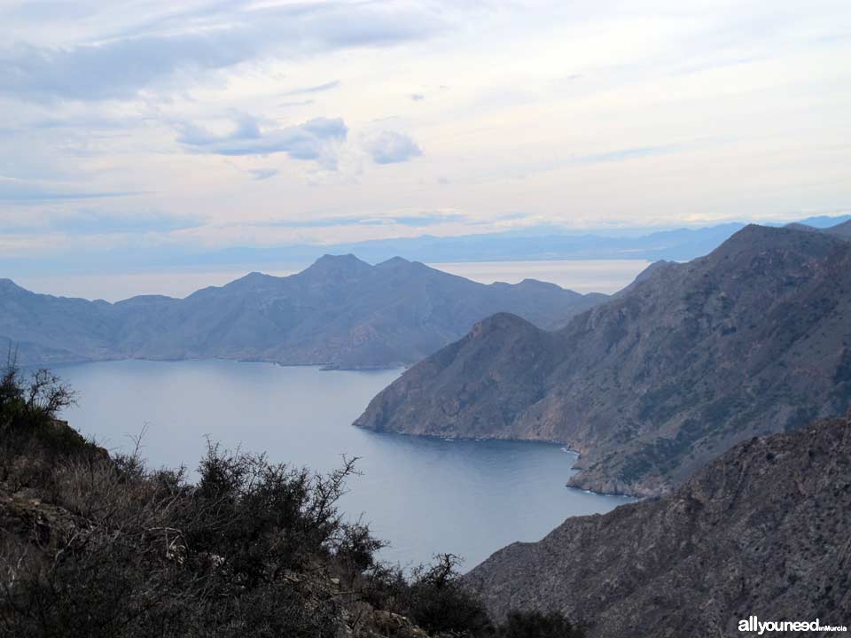 Panorámicas desde el Monte Roldánen Cartagena. Bahía Cabo Tiñoso