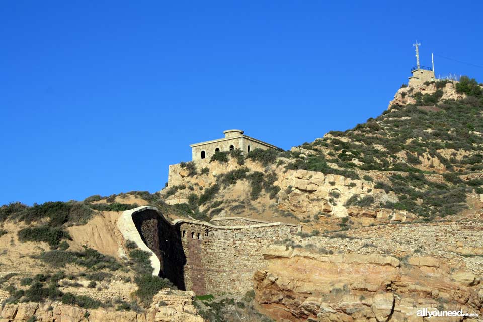 Podadera Lighthouse in Cartagena. Murcia