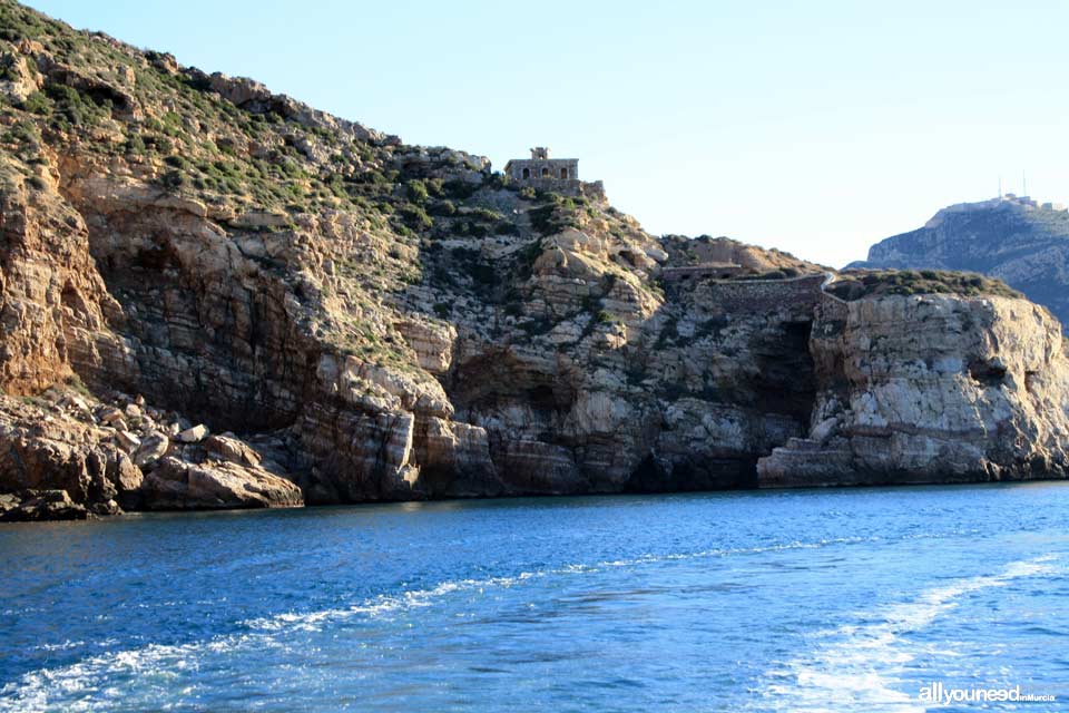 Podadera Lighthouse in Cartagena. Murcia