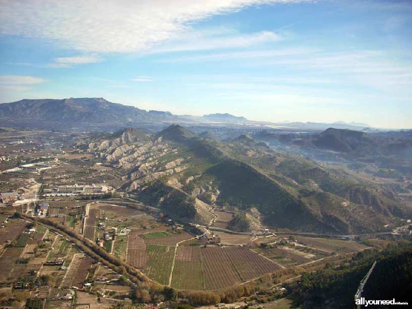 Castillo de Cieza. Panorámicas desde el castillo