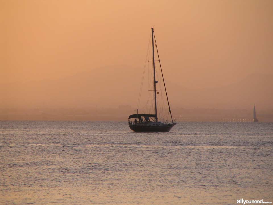 Sunset in La Manga del Mar Menor