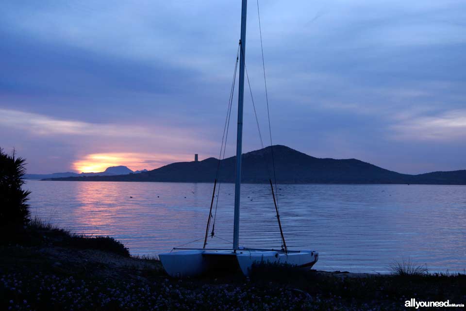 Atardecer en el Mar Menor. Cala del Pino