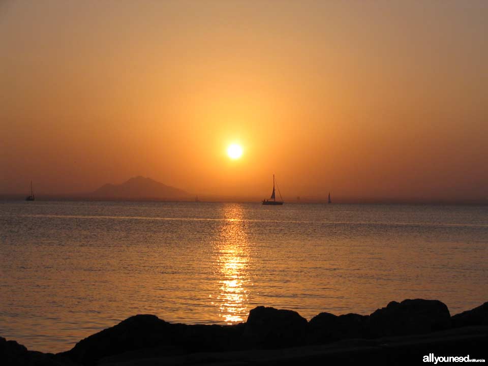 Atardecer en el Mar Menor. Puerto Tomás Maestre