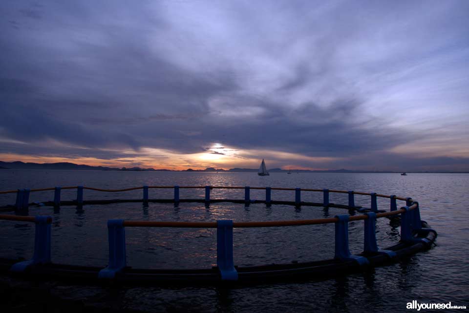 Sunset in La Manga del Mar Menor. Tomás Maestre Port