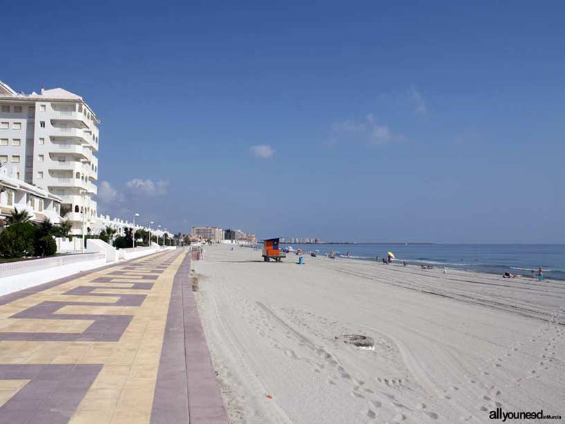 Playa el Arenal. Playas de La Manga del Mar Menor