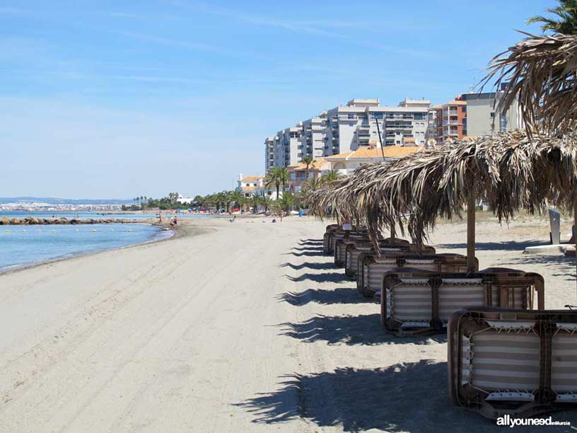 Playa Chica. Playas de La Manga del Mar Menor