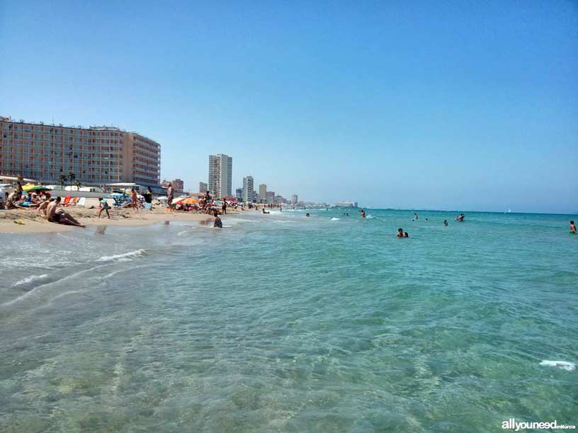 Playa del barco Perdido. Playas de La Manga del Mar Menor