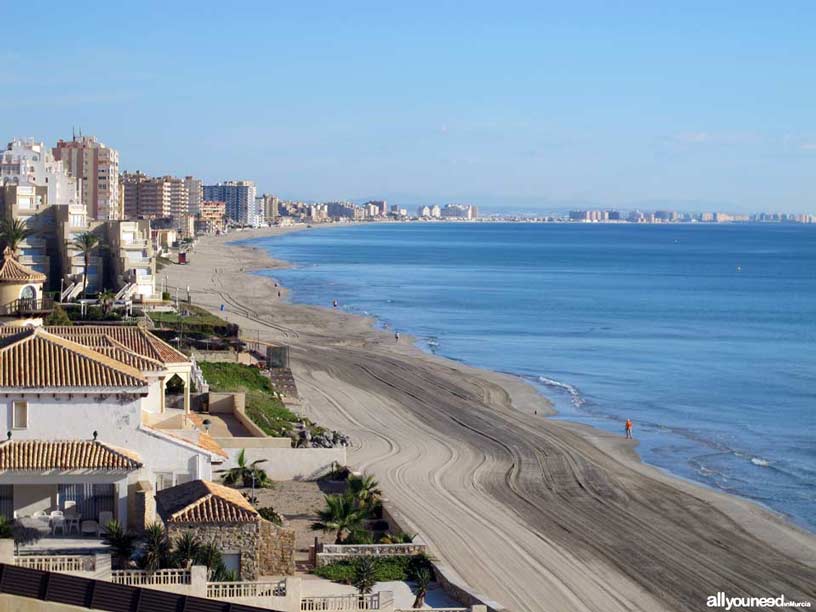 Playa el Pedrucho. Playas de La Manga del Mar Menor