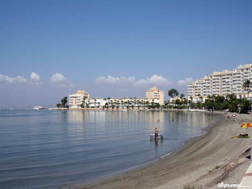 Playa el Pedruchillo. Playas de La Manga del Mar Menor