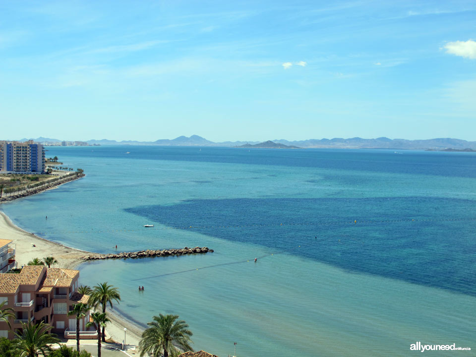 Playas de Murcia. Playa de Veneziola. La Manga del Mar Menor