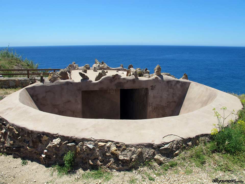 Coastal Battery of Guns in Portman. Spain