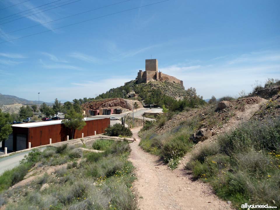 La senda de los enamorados en Lorca. Sendero