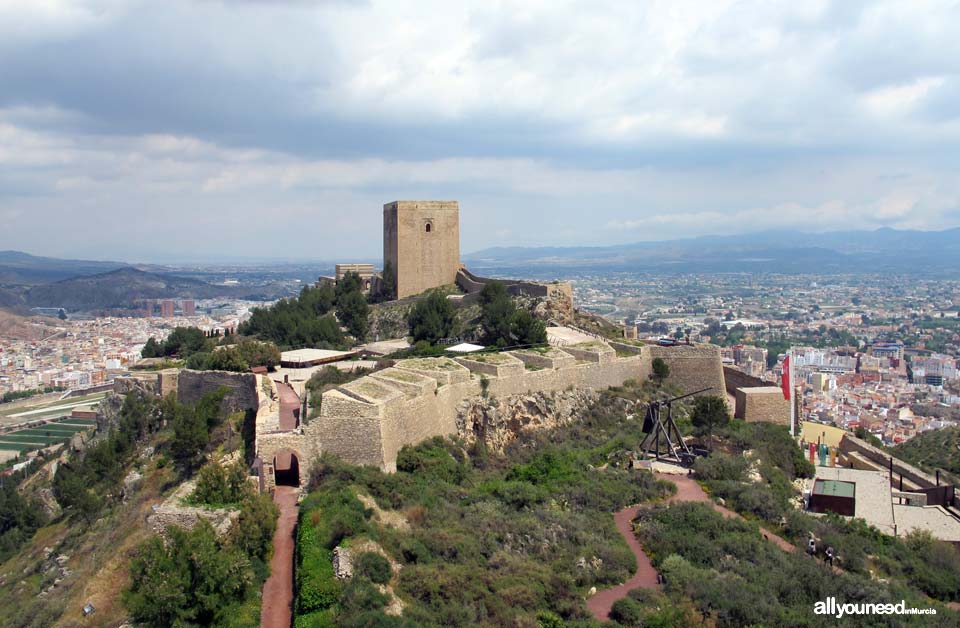 Guía de Castillos medievales en Murcia. Castillo de Lorca - Fortaleza del Sol