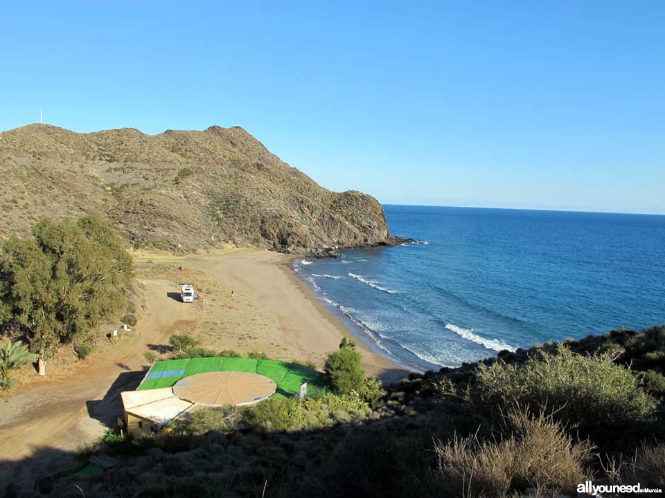 Calnegre Beach. Beaches in Lorca