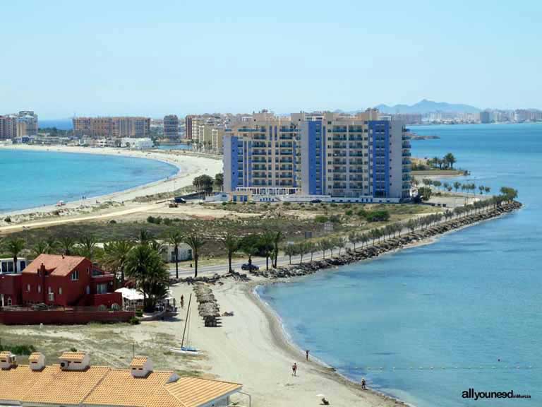 Mar Menor. Playa del Pudrimel, al final de la Manga