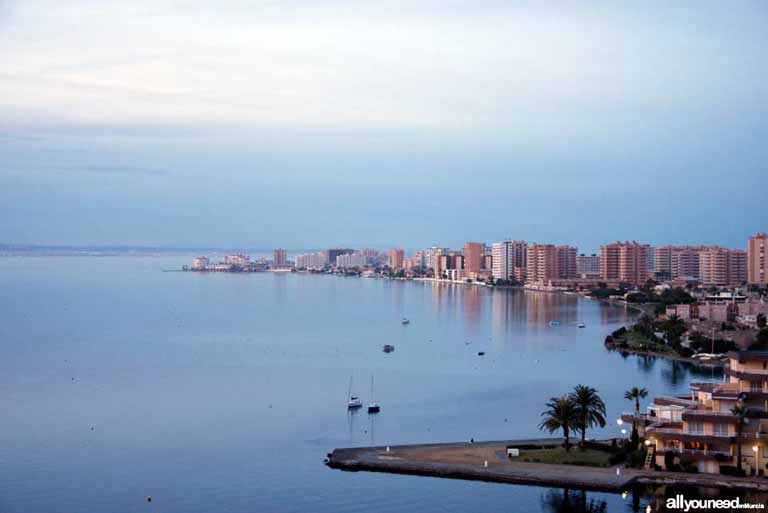 Mar Menor. Vistas desde la cala del Pino. La Manga