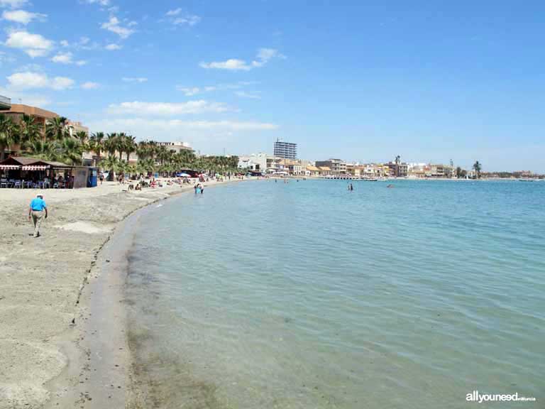 Mar Menor. Playa de Manzanares en Los Alcázares