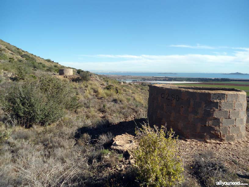 El Cabezo de San Ginés, pozos mineros, espacios del Mar Menor