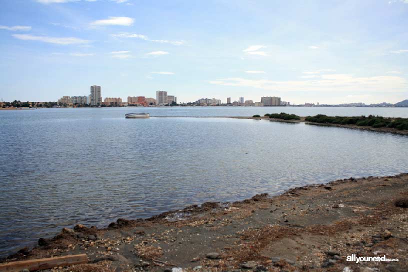 Isla del Ciervo en el Mar Menor. Vistas desde la isla